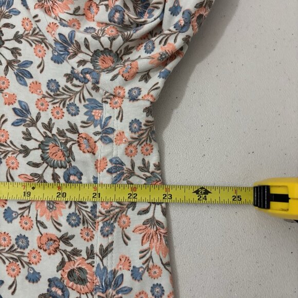 J Jill Pima Cotton 3/4 Sleeve Scoop Neck Tee Floral Size 2X - Picture 6 of 9